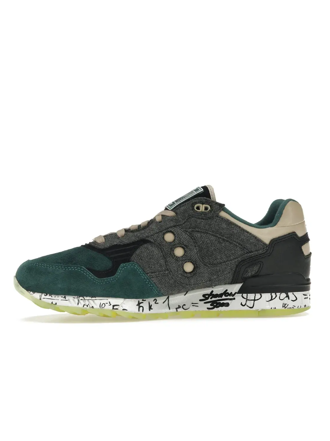 Мужские кроссовки с принтом Saucony Shadow 5000 AFEW Time & Space — изображение 3 из 4, зеленый черный