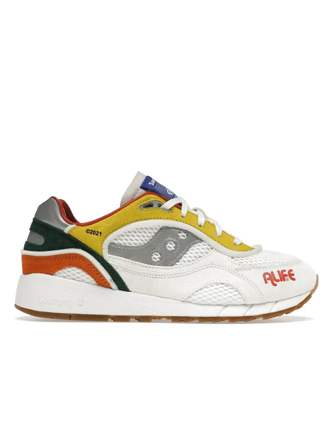 Мужские кроссовки Lifestyle с принтом Saucony Shadow 6000 ALIFE — изображение 1 из 4, белый/мульти
