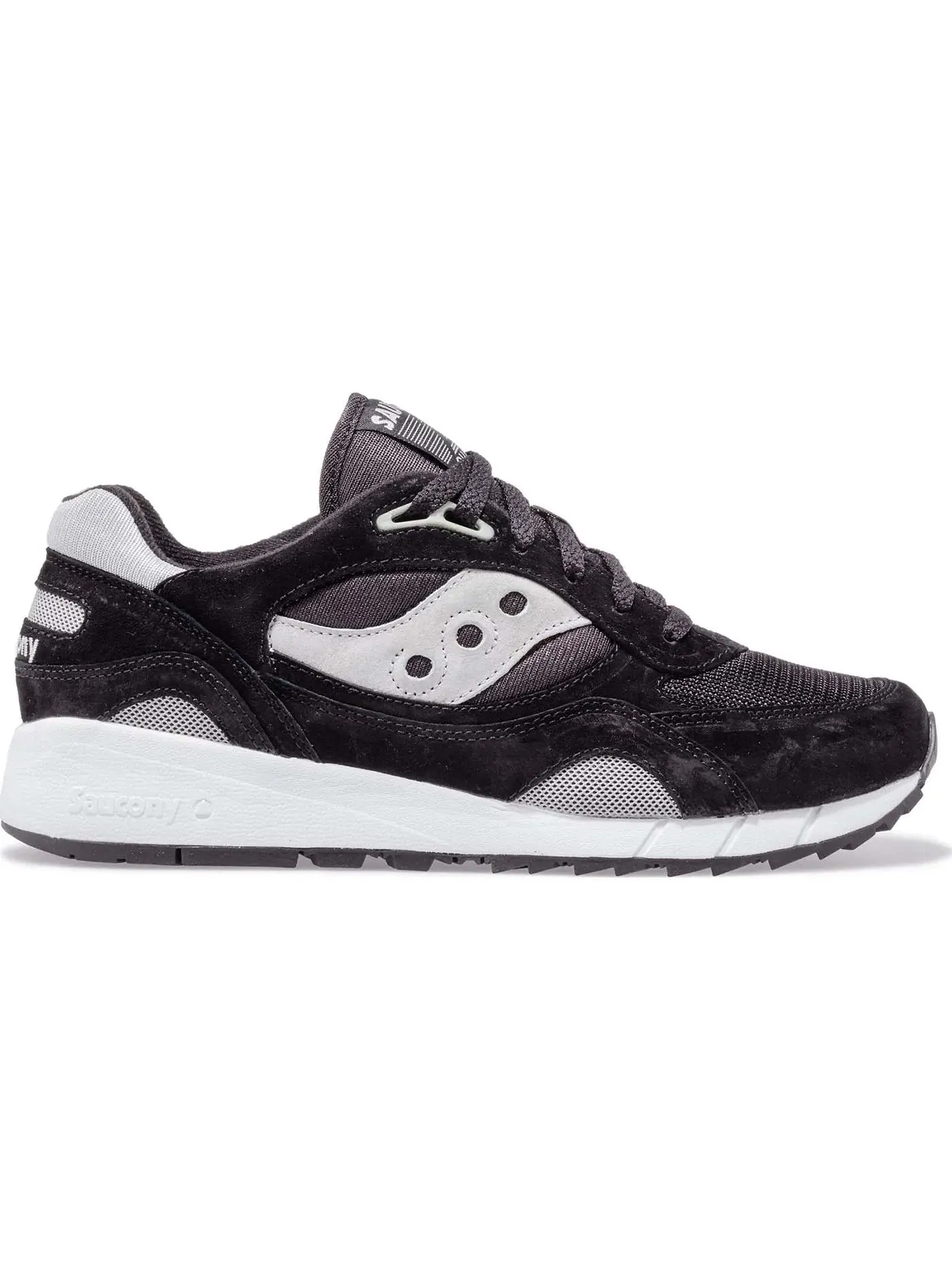 Кроссовки lifestyle с ретро-дизайном Saucony Shadow 6000 — изображение 1 из 1, черный/серебристый