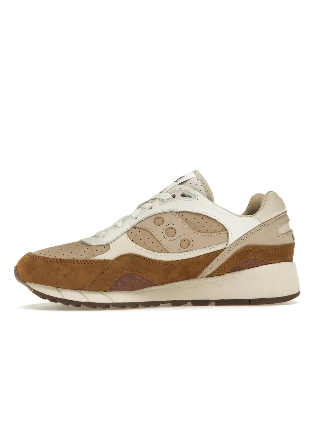 Мужские кроссовки Lifestyle Saucony Shadow 6000 — изображение 3 из 4, белый/коричневый