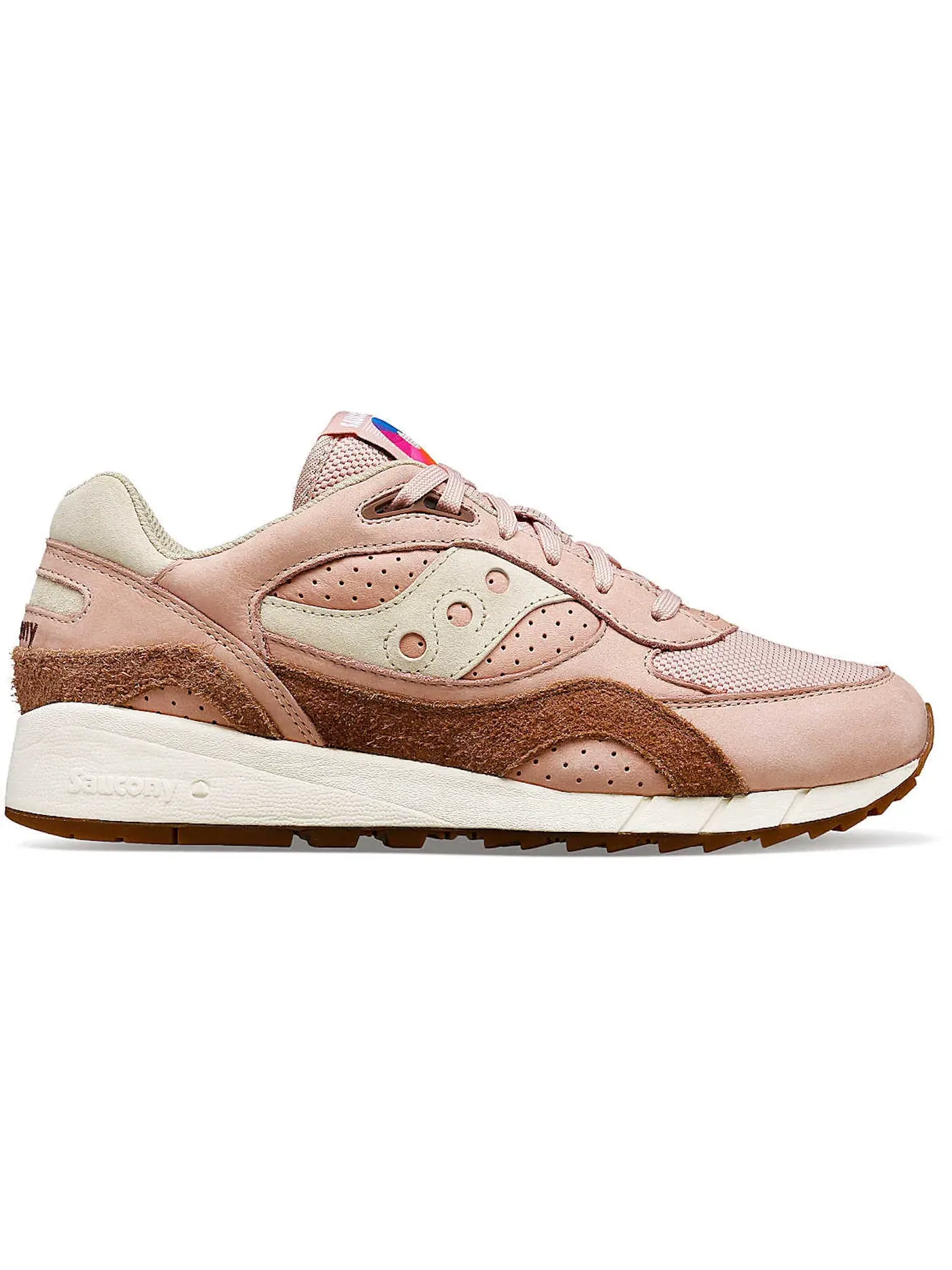 Мужские кроссовки Lifestyle Saucony Shadow 6000 — изображение 1 из 1, розовый/коричневый