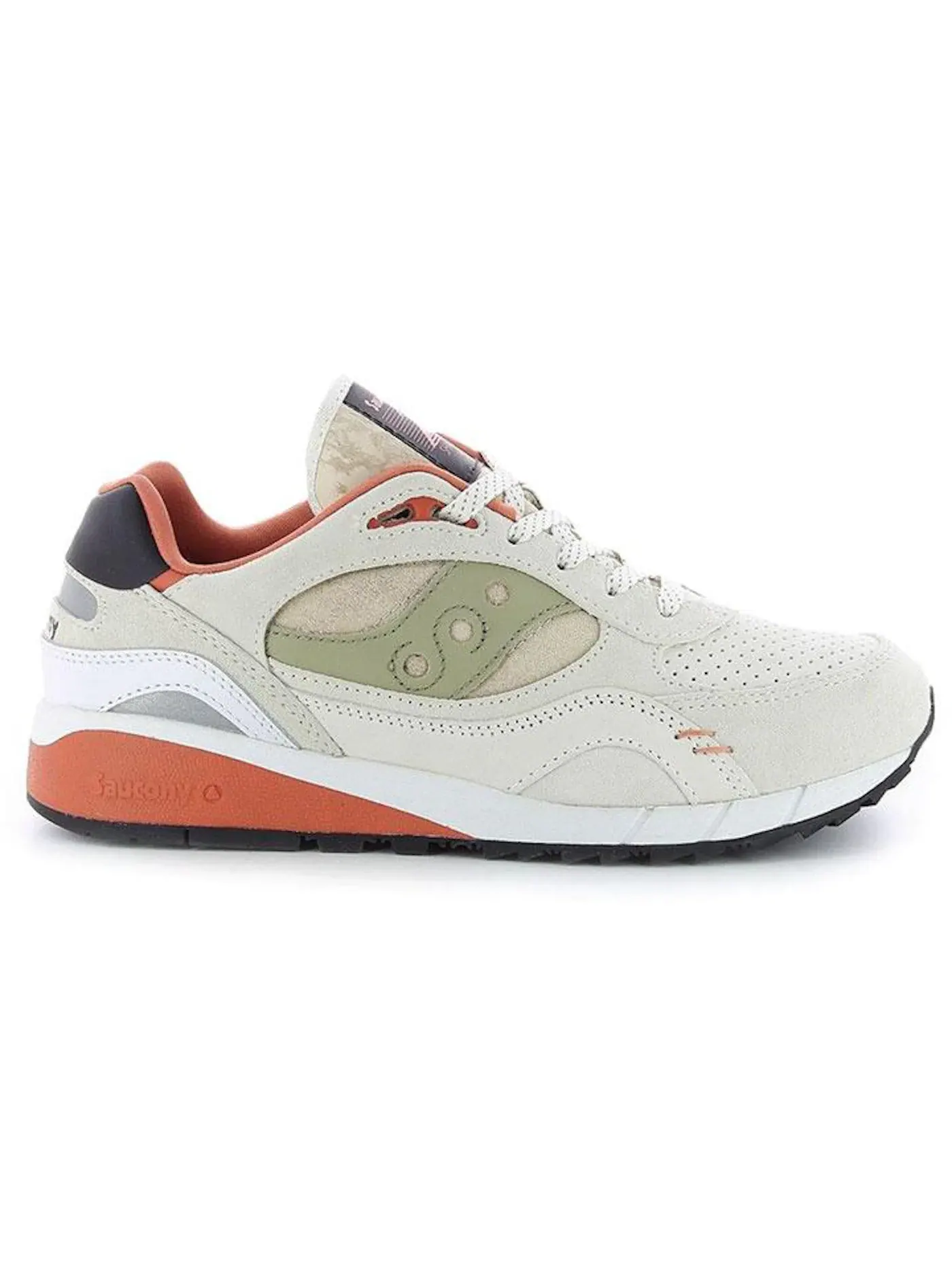 Мужские кроссовки Lifestyle Saucony Shadow 6000 — изображение 1 из 1, кремовый/оранжевый