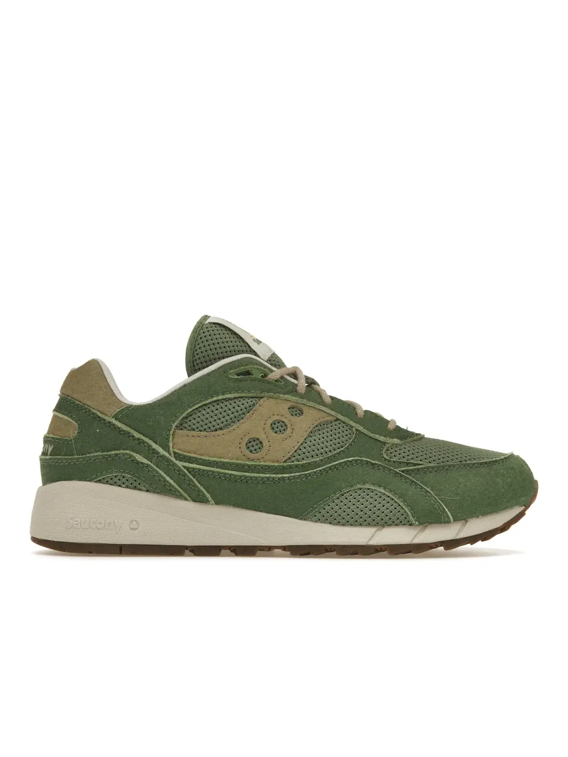 Мужские кроссовки Lifestyle Shadow 6000 Saucony — изображение 1 из 4, зеленый/бежевый