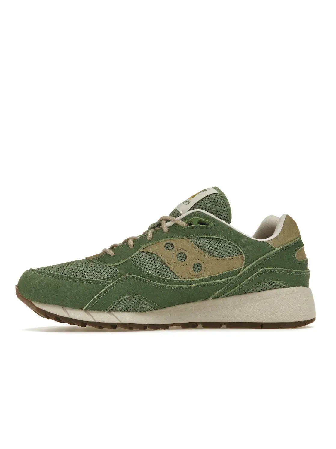 Мужские кроссовки Lifestyle Shadow 6000 Saucony — изображение 3 из 4, зеленый/бежевый