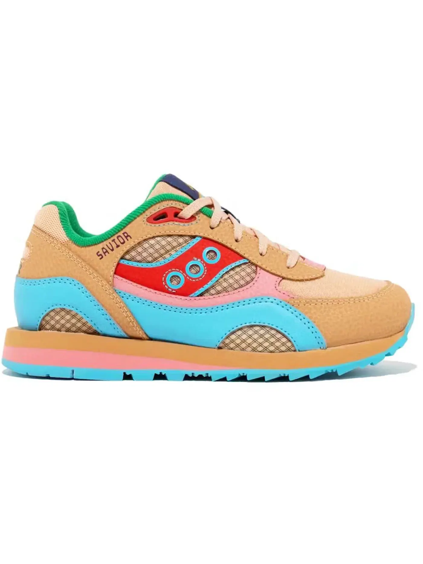 Детские кроссовки Lifestyle Saucony Shadow 6000 — изображение 1 из 1, бежевый/розовый