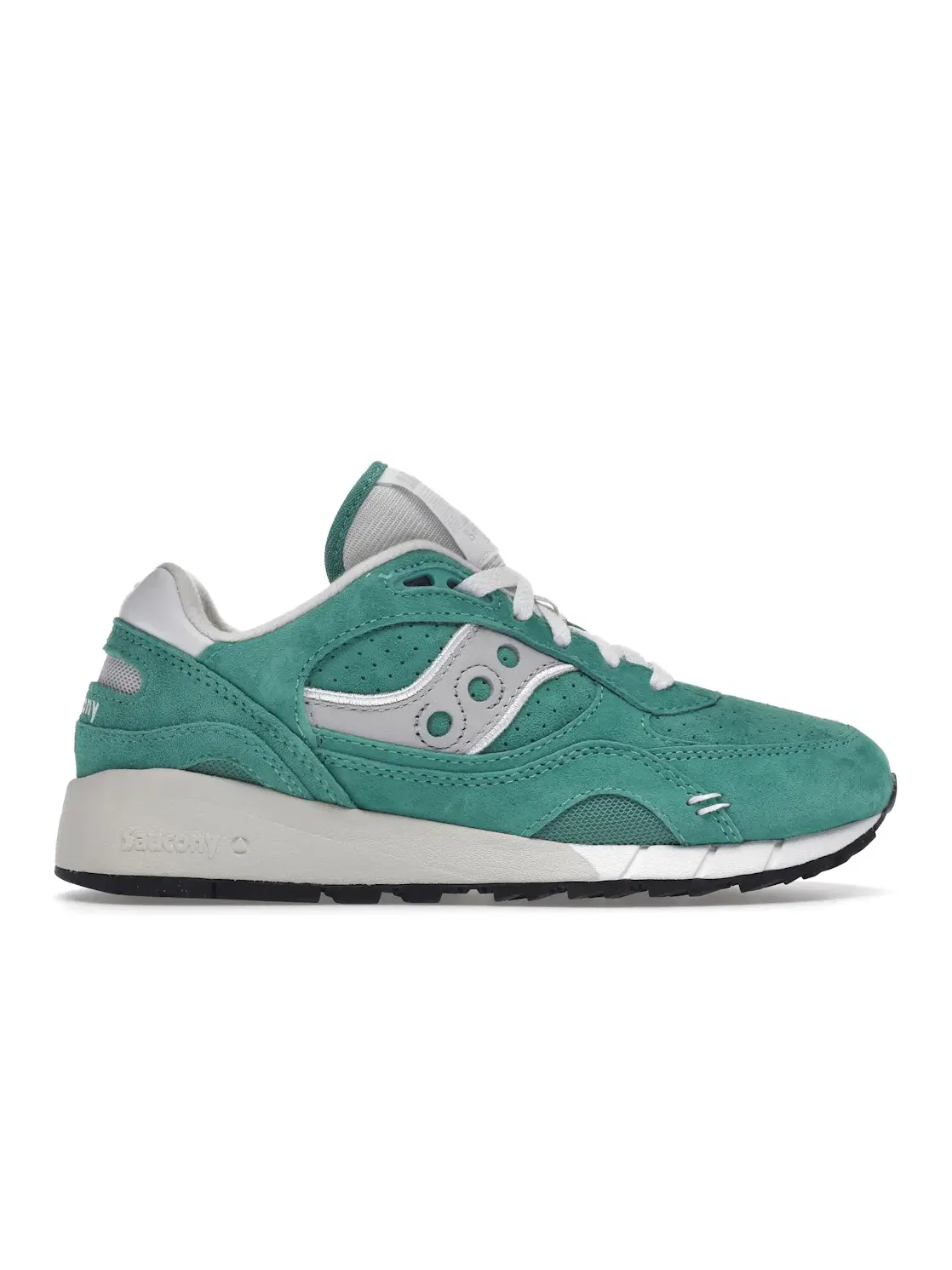 Мужские кроссовки Lifestyle Saucony Shadow 6000 Premium Suede — изображение 1 из 4, зеленый/серый/белый
