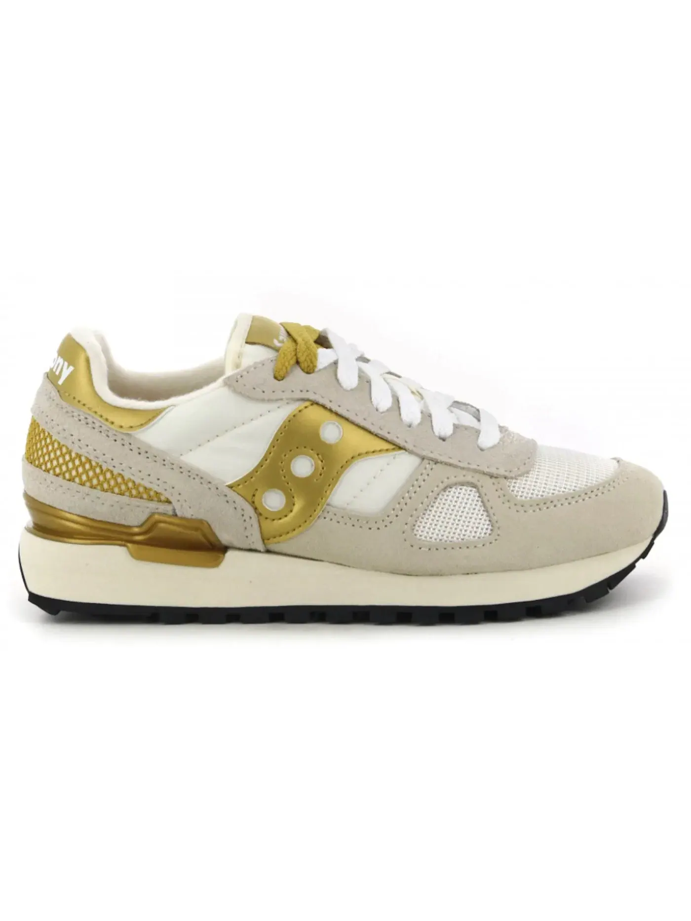 Мужские кроссовки Lifestyle Saucony Shadow Original — изображение 1 из 1, белый/золотистый