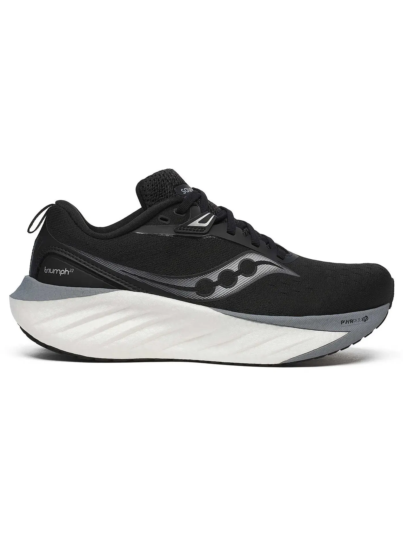 Женские кроссовки с амортизацией Saucony Triumph 22 — изображение 1 из 1, черный/белый