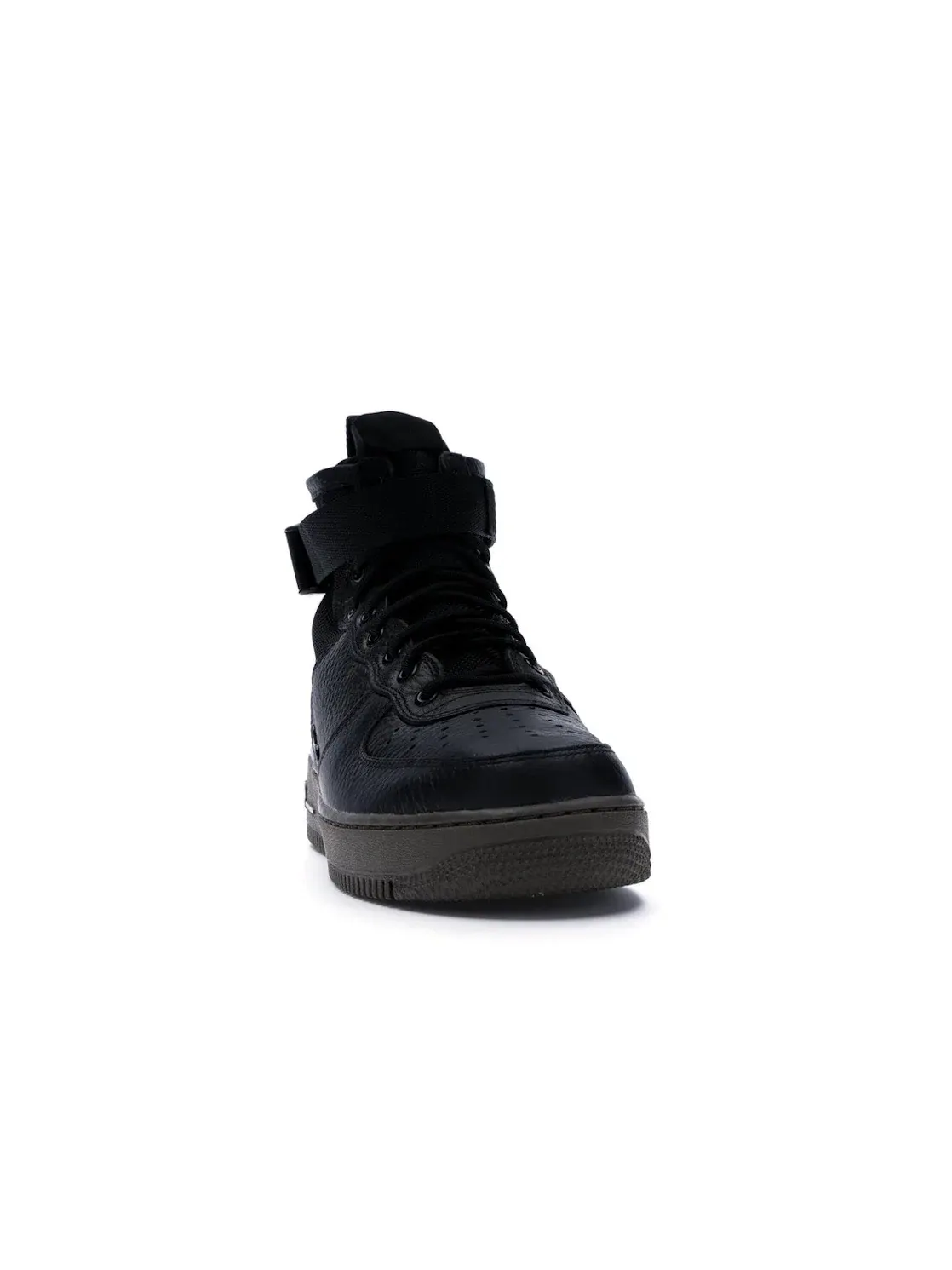 Мужские ботинки кроссовки с высоким голенищем Nike SF Air Force 1 Mid — изображение 2 из 4, черный/черный-темный