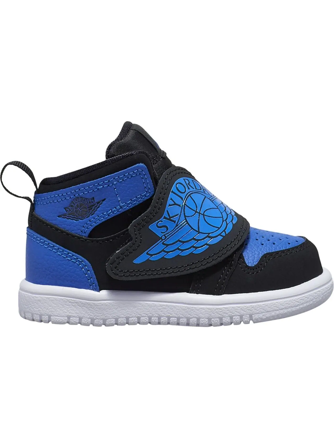 Детские кроссовки для мальчиков с длинным шнурком Sky Jordan 1 Jordan — изображение 1 из 1, черный/-белый