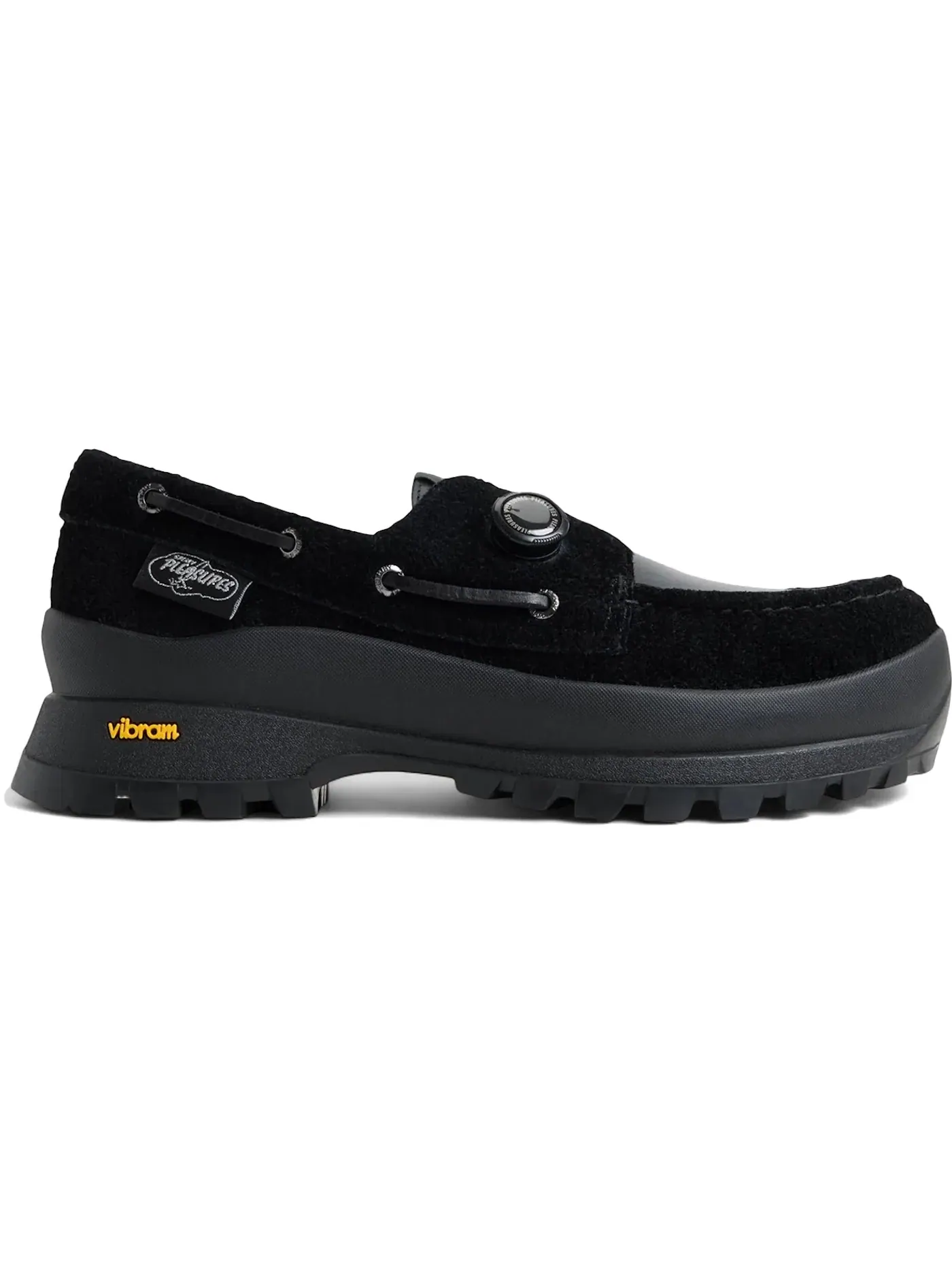 Мужские ботинки на шнуровке Sperry 3-Eye Vibram Turn-Lock Lug Boat — изображение 1 из 1, черный