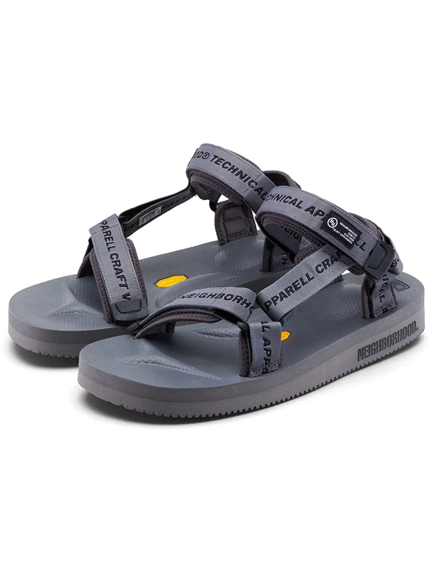 Мужские сандалии с закрытым носком Suicoke Neighborhood OG-022V2 NR-Sandal — изображение 1 из 1, серый/черный
