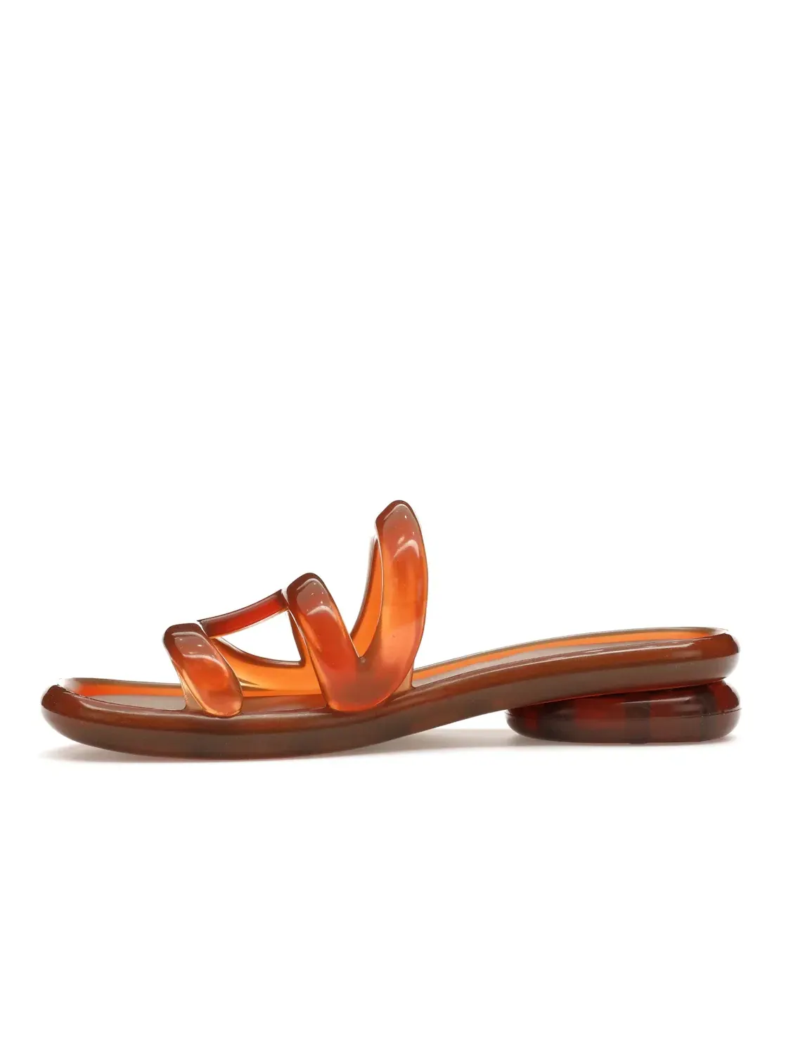 Унисекс шлепанцы Telfar Telfar Jelly Slide — изображение 3 из 4, коричневый
