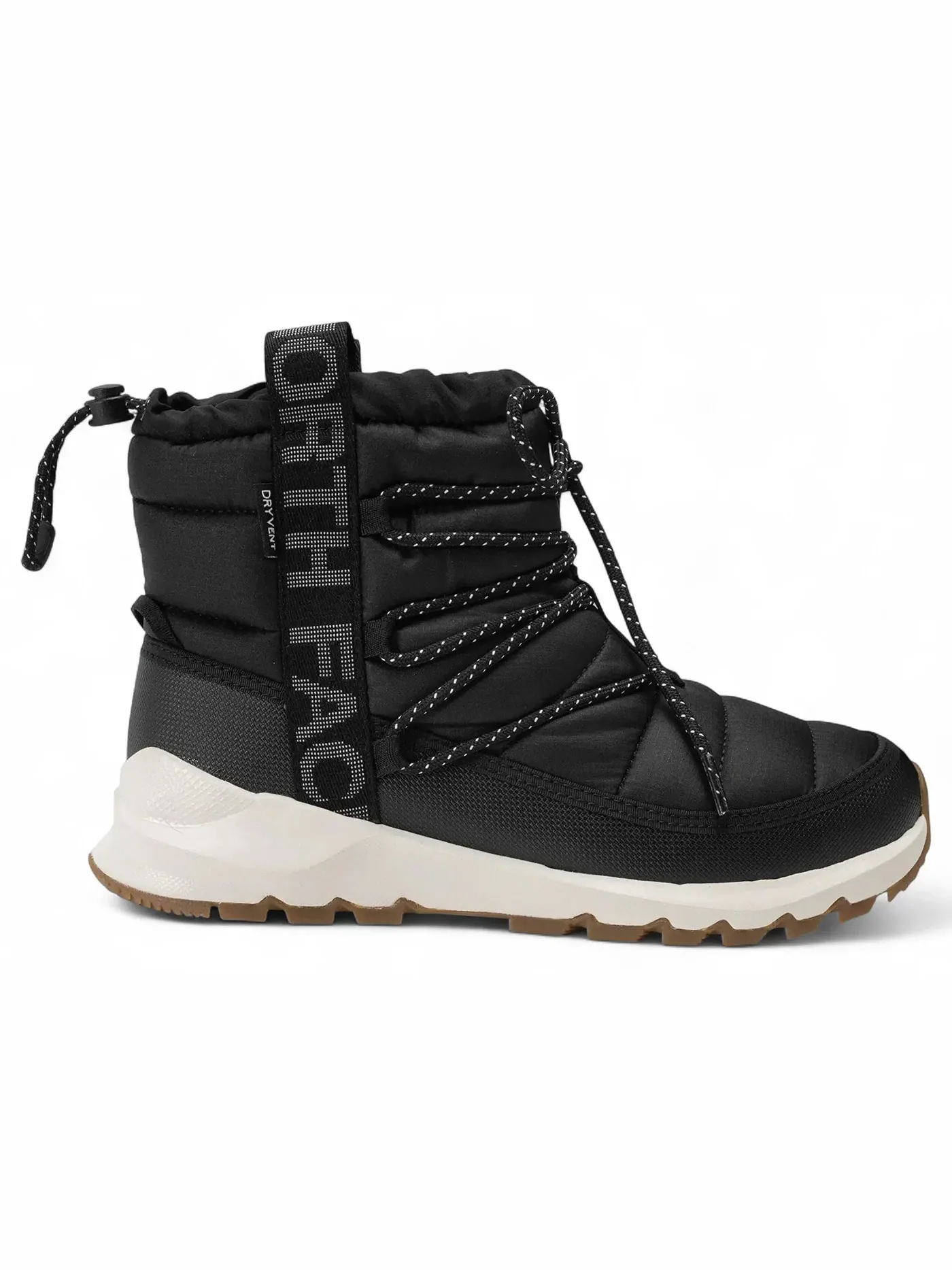 Женские ботинки с принтом Thermoball Lace Up WP The North Face — изображение 1 из 1, черный/белый
