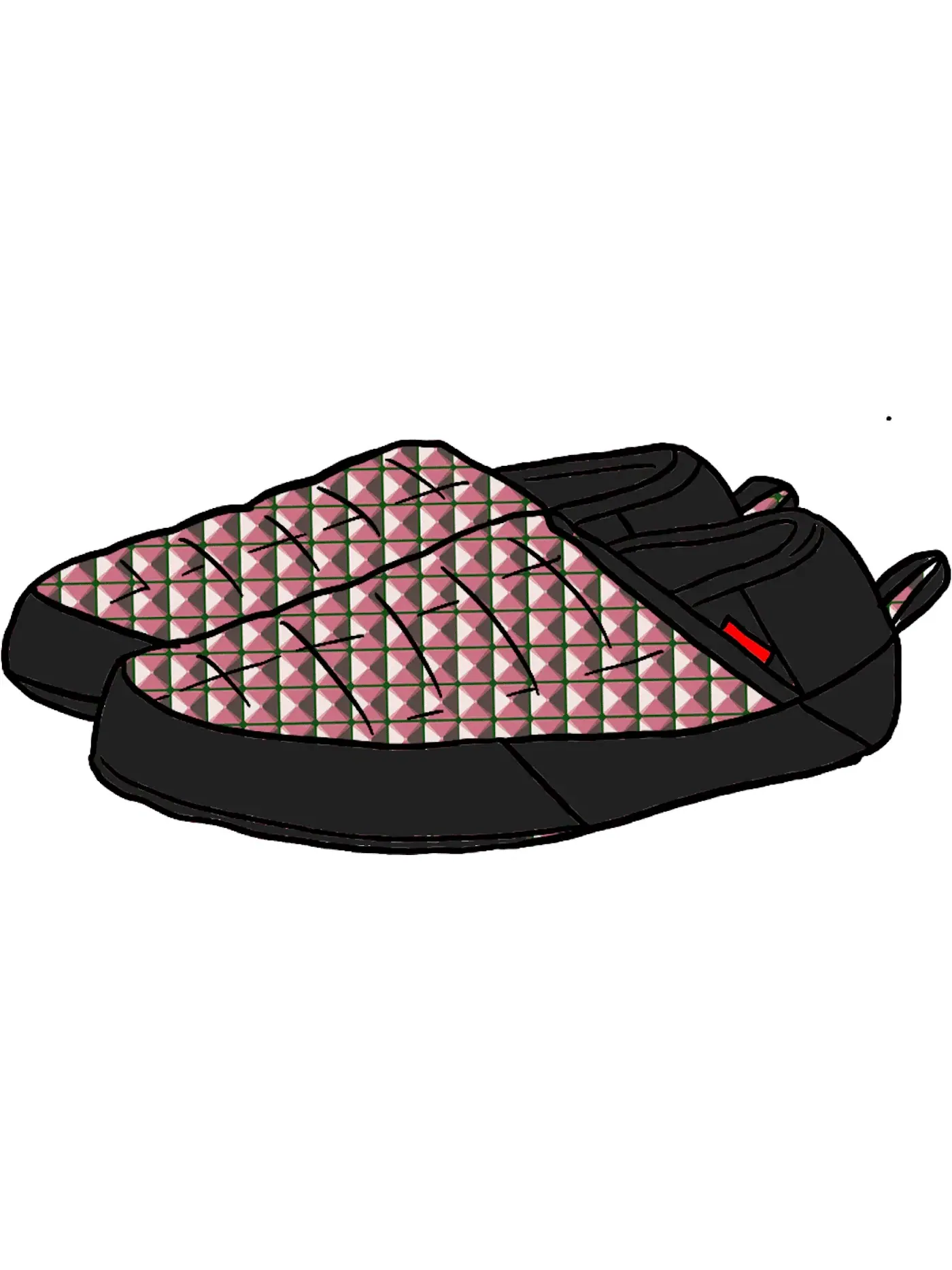 Мужские тапочки Thermoball Traction Mule The North Face — изображение 1 из 1, красный/серый/черный
