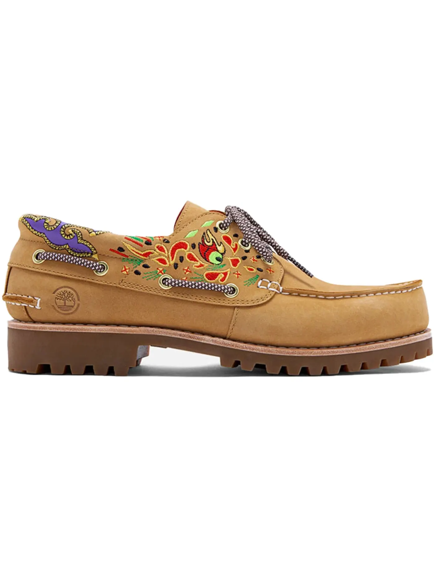 Мужские лоферы на шнуровке Timberland 3-Eye Classic Lug Handsewn Boat Shoe — изображение 1 из 1, фиолетовый