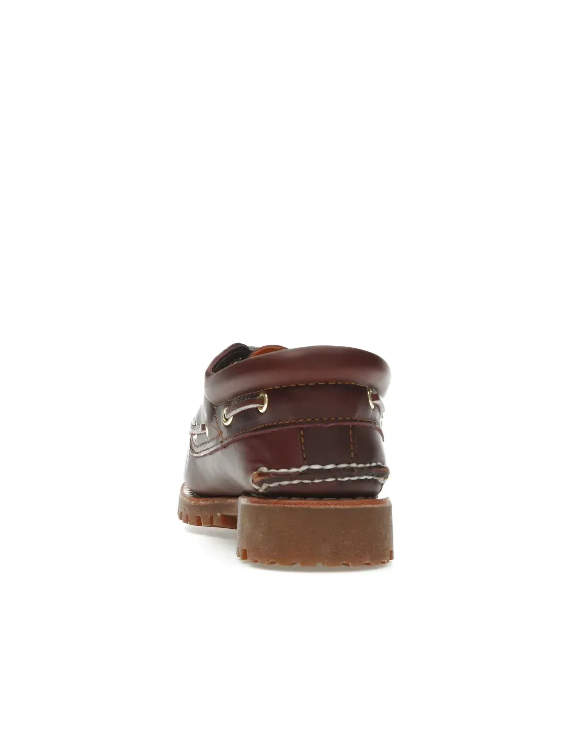 Мужские лоферы с прошивкой Timberland 3-Eye Lug Handsewn Boat Shoe — изображение 4 из 4, бордовый