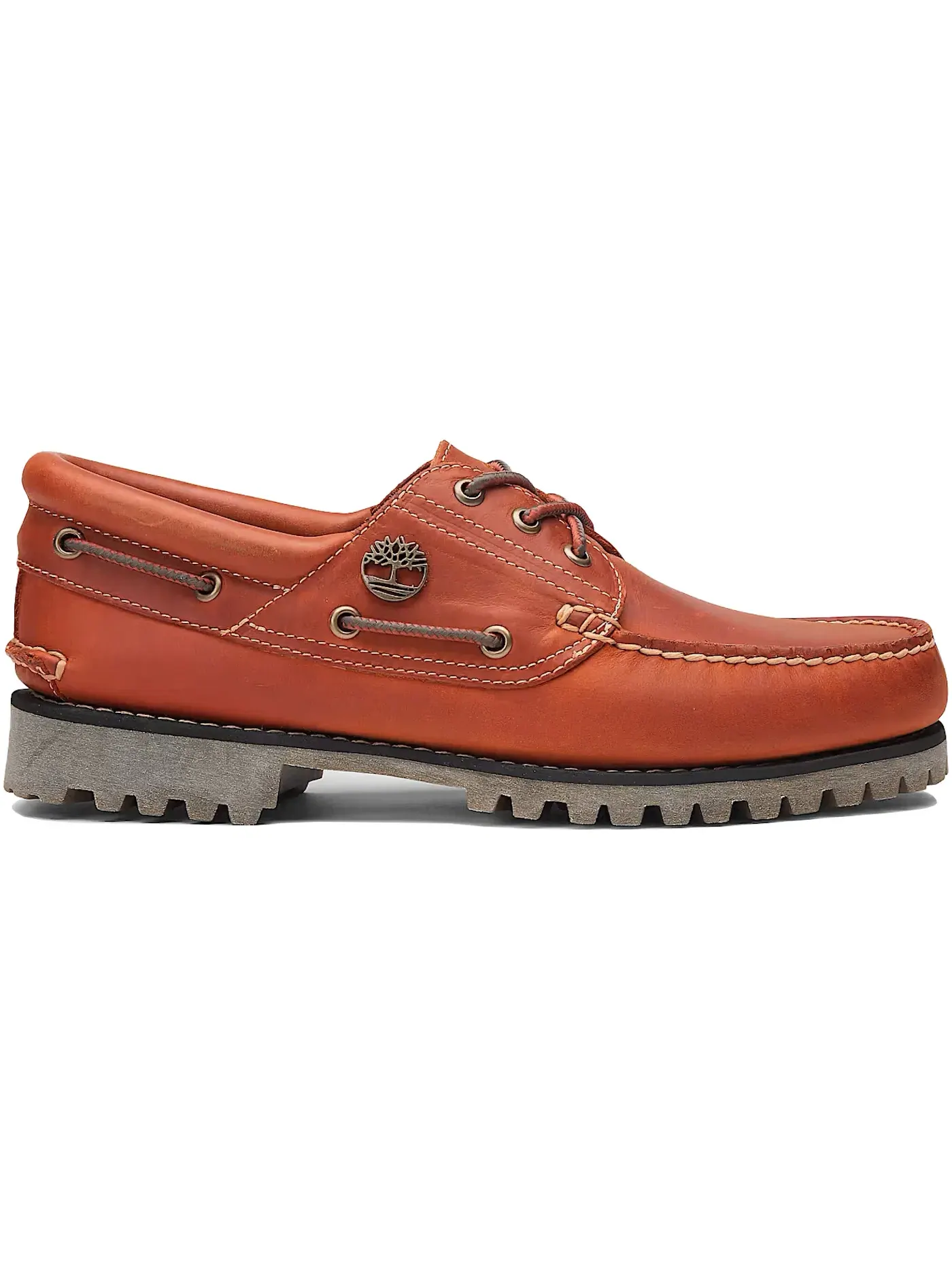 Мужские лоферы Timberland 3-Eye Lug Handsewn Boat Shoe — изображение 1 из 1, оранжевый