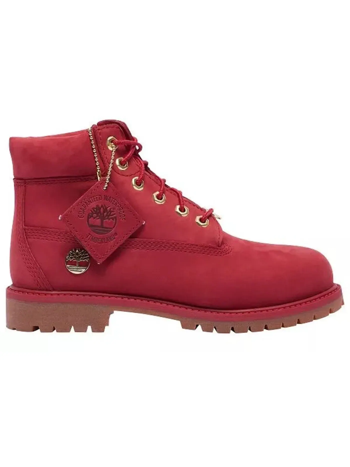 Детские ботинки с высоким берцем Timberland 6 Inch Premium Boot — изображение 1 из 1, темный красный