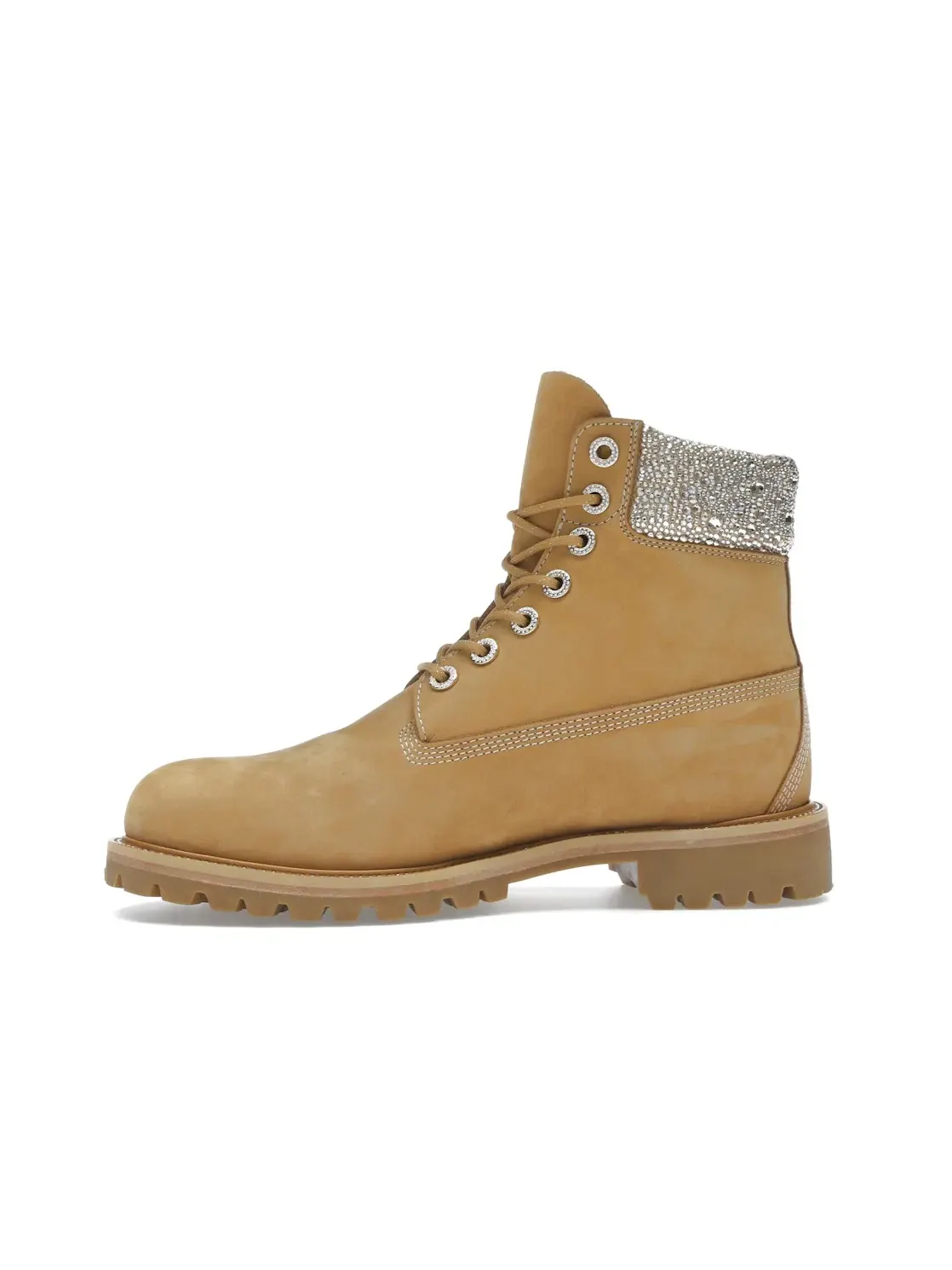 Женские ботинки с кристаллами Swarovski Timberland 6" Boot Jimmy Choo Timberland, Wheat/Crystal — изображение 3 из 4