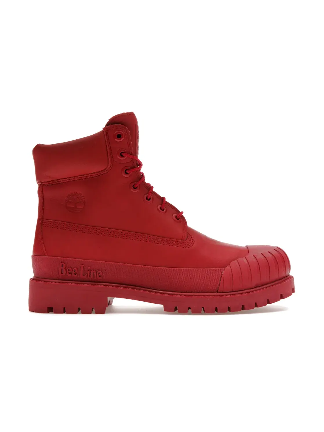 Женский ботинок с резиновым носком Timberland 6" Boot Premium Bee Line Rubber Toe WP — изображение 1 из 4, красный