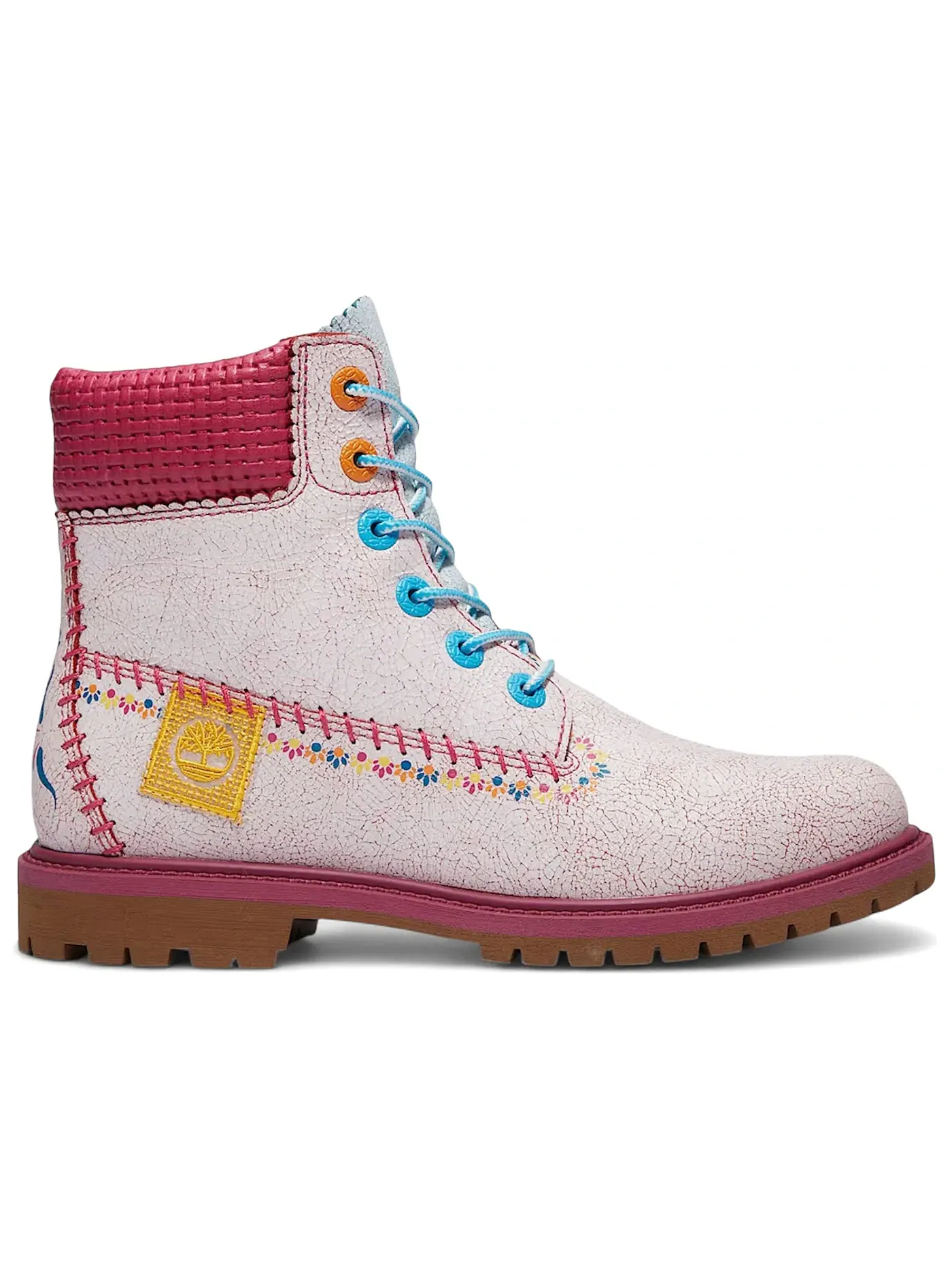 Женские ботинки с принтом Timberland 6" Premium Boot Dia de Muertos Timberland — изображение 1 из 1, белый