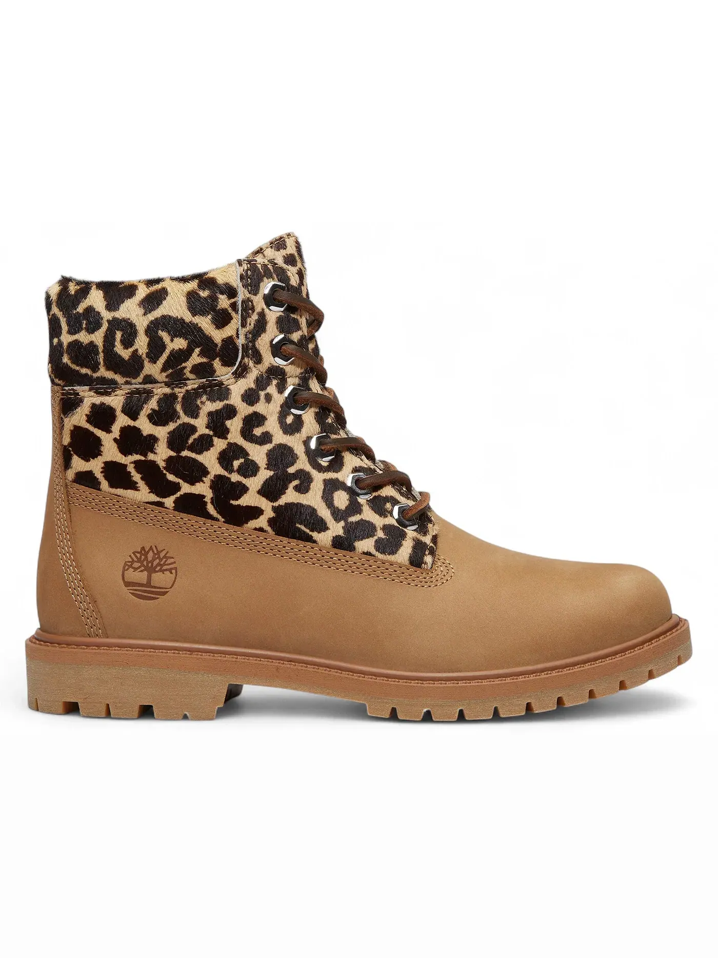 Женский ботинок с леопардовым принтом Timberland 6" Premium Boot — изображение 1 из 1, бежевый