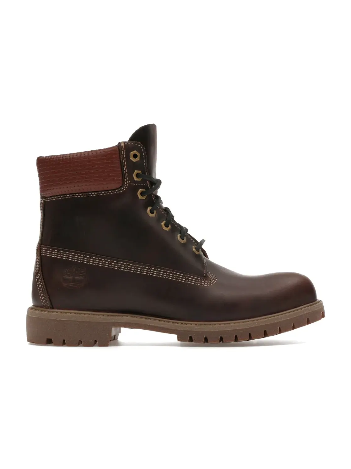 Мужские ботинки водонепроницаемые Timberland 6" Premium Waterproof Boot — изображение 1 из 4, коричневый-/черный