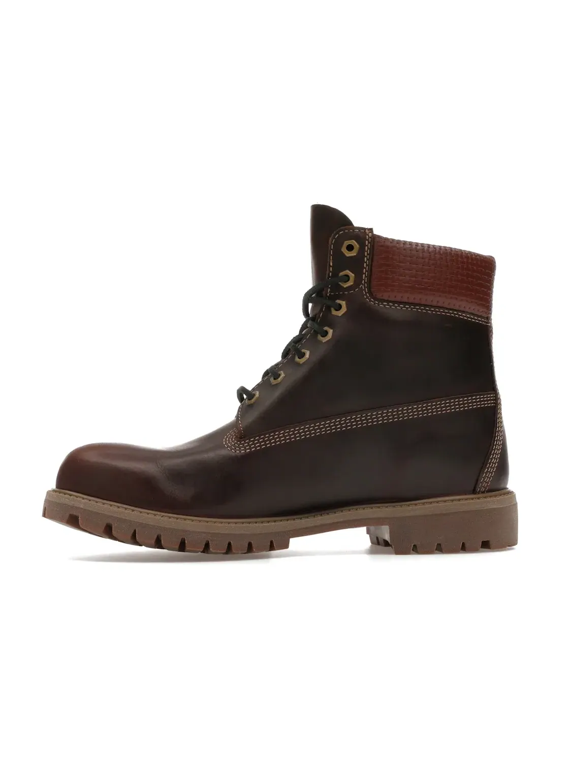 Мужские ботинки водонепроницаемые Timberland 6" Premium Waterproof Boot — изображение 3 из 4, коричневый-/черный