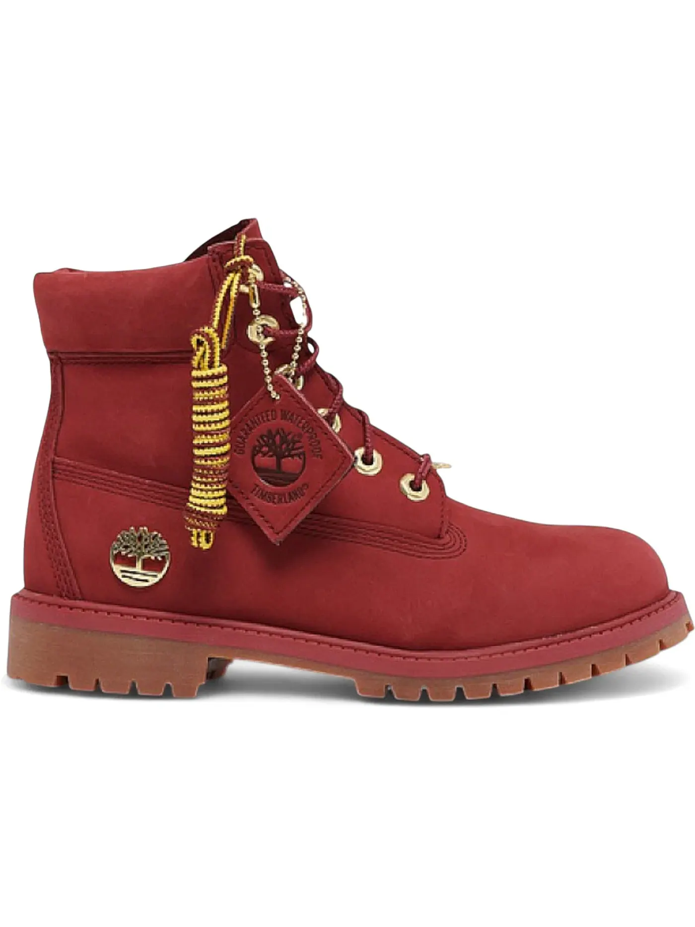 Детские ботинки водонепроницаемые Timberland 6" Premium Waterproof Boot — изображение 1 из 1, бордовый