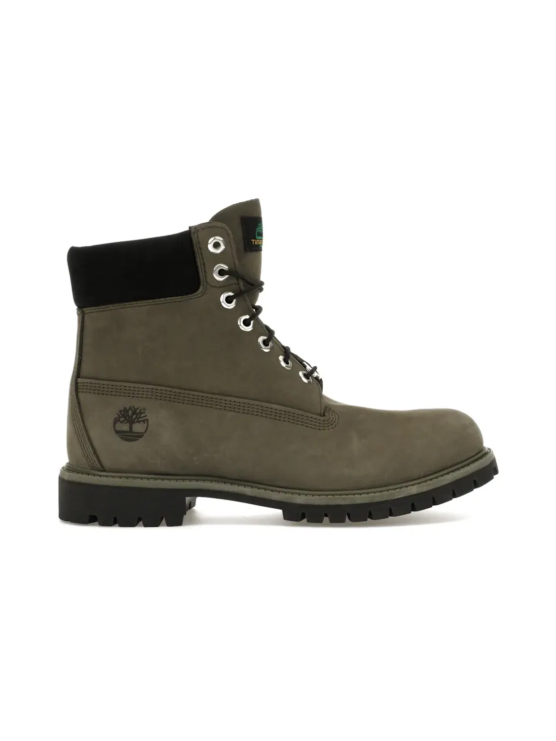 Мужские ботинки водонепроницаемые Timberland 6" Premium Waterproof Boot — изображение 1 из 4, темный зеленый