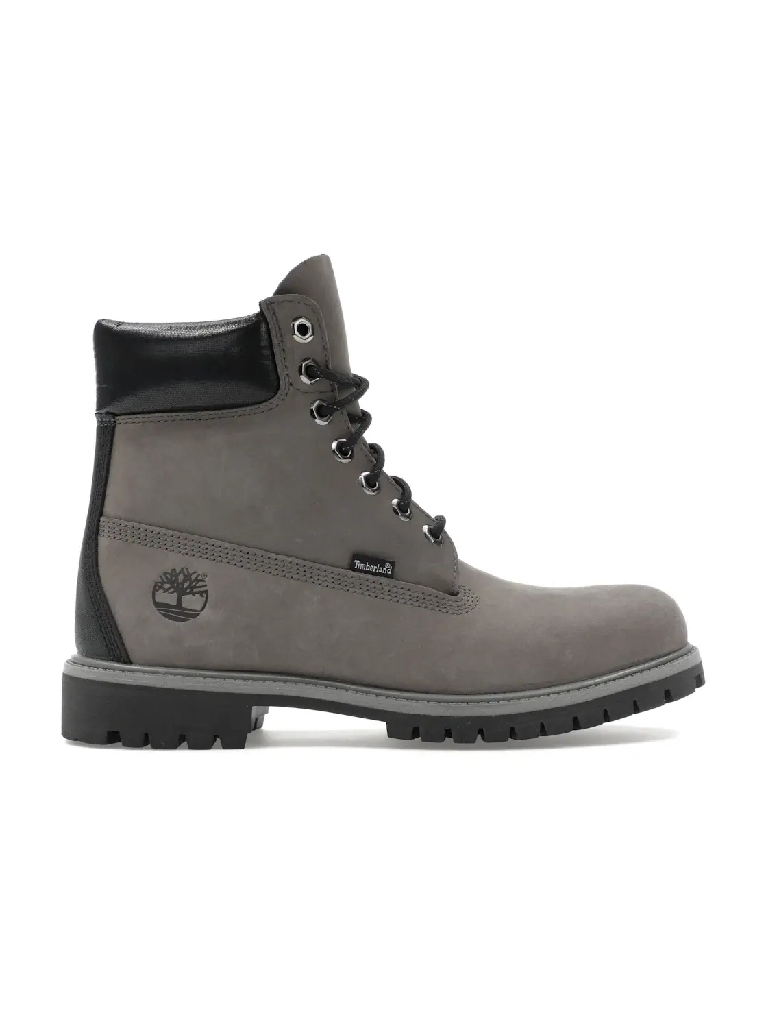 Мужские ботинки водонепроницаемые Timberland 6" Premium Waterproof Boot — изображение 1 из 4, темный серый/черный