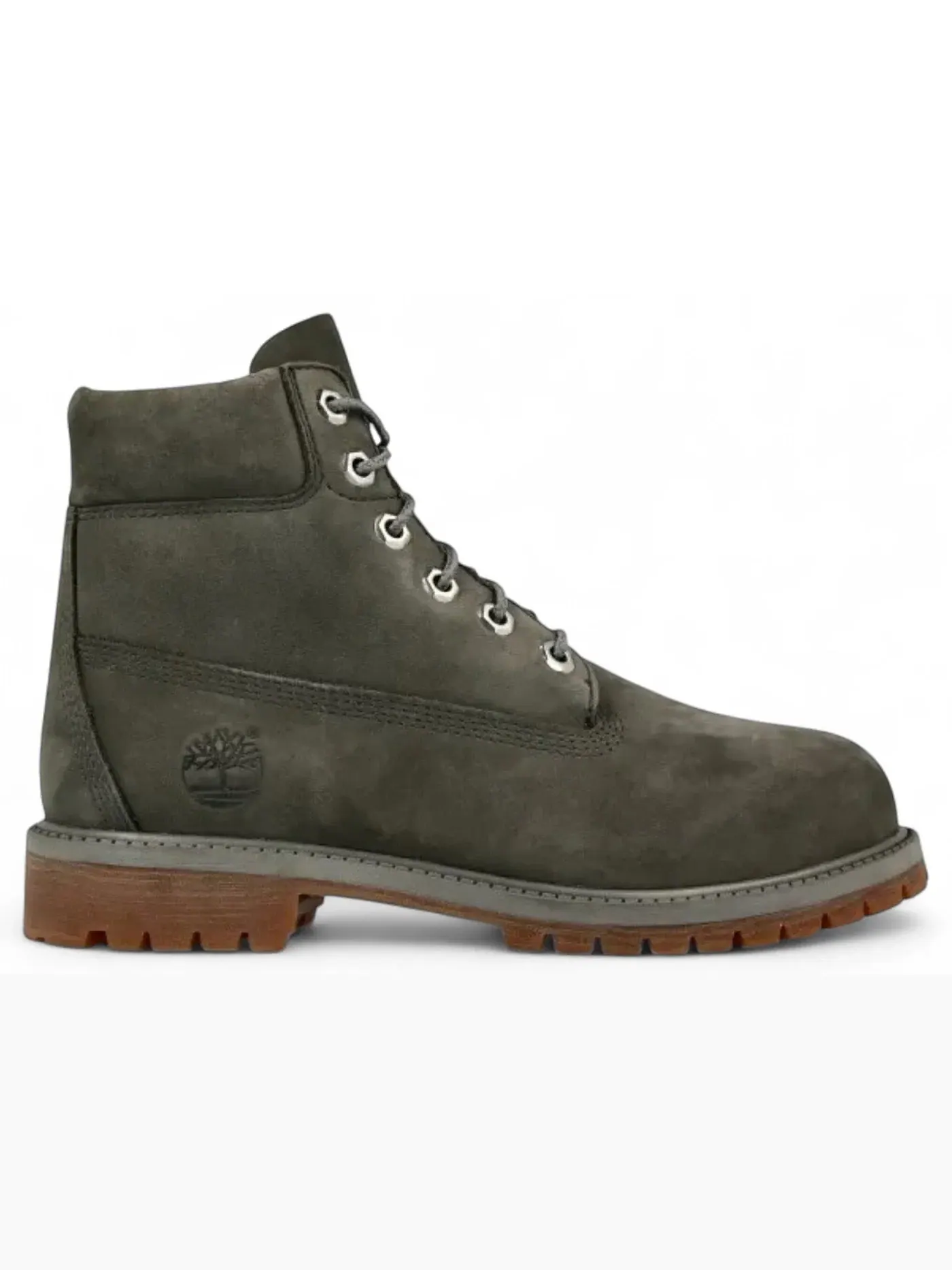 Детские ботинки водонепроницаемые Timberland 6" Premium Waterproof Boot — изображение 1 из 1, серый