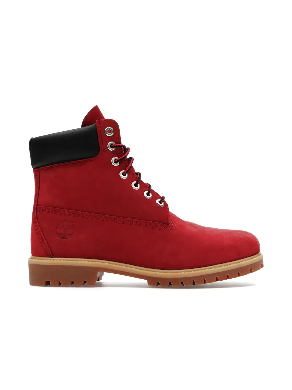 Мужские ботинки водостойкие с клюшкой Timberland 6" Premium Waterproof Boot — изображение 1 из 4, темный красный