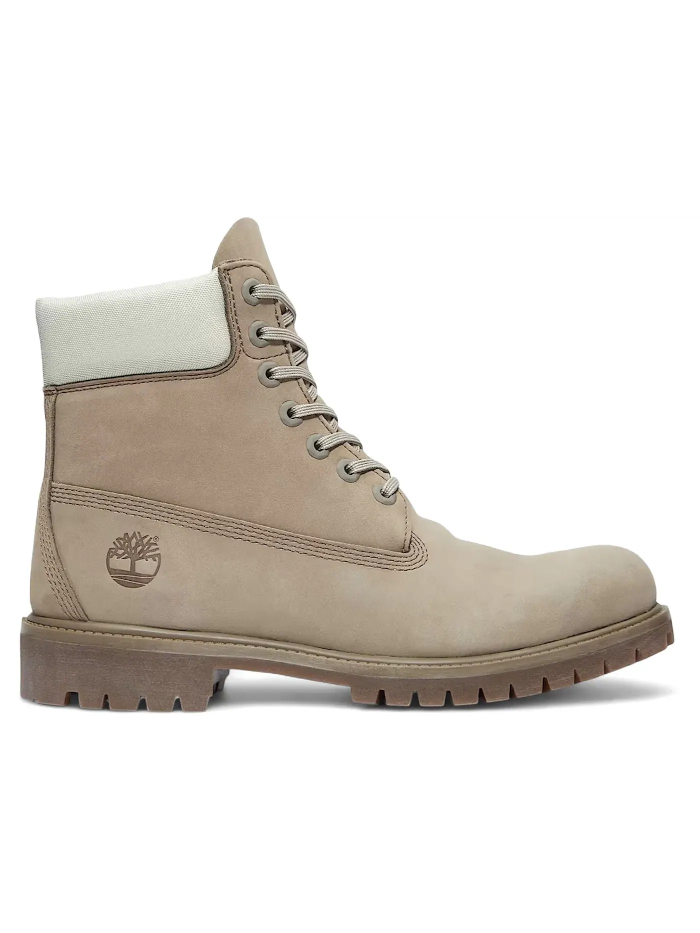 Мужские ботинки водонепроницаемые Timberland 6" Premium Waterproof Boot — изображение 1 из 1, серый светлый зеленый