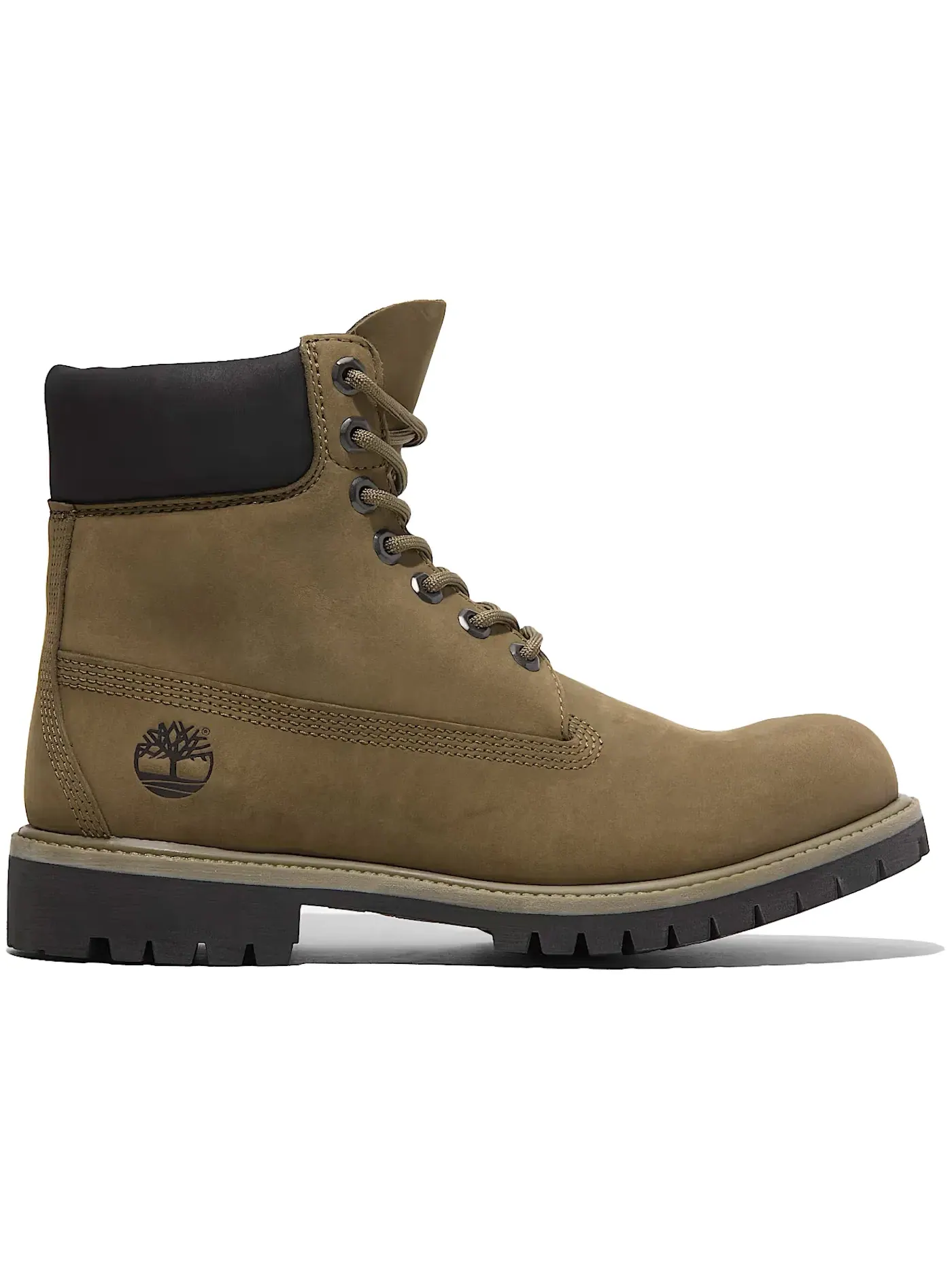 Мужские ботинки водонепроницаемые Timberland 6" Premium Waterproof Boot Timberland — изображение 1 из 1, оливковый