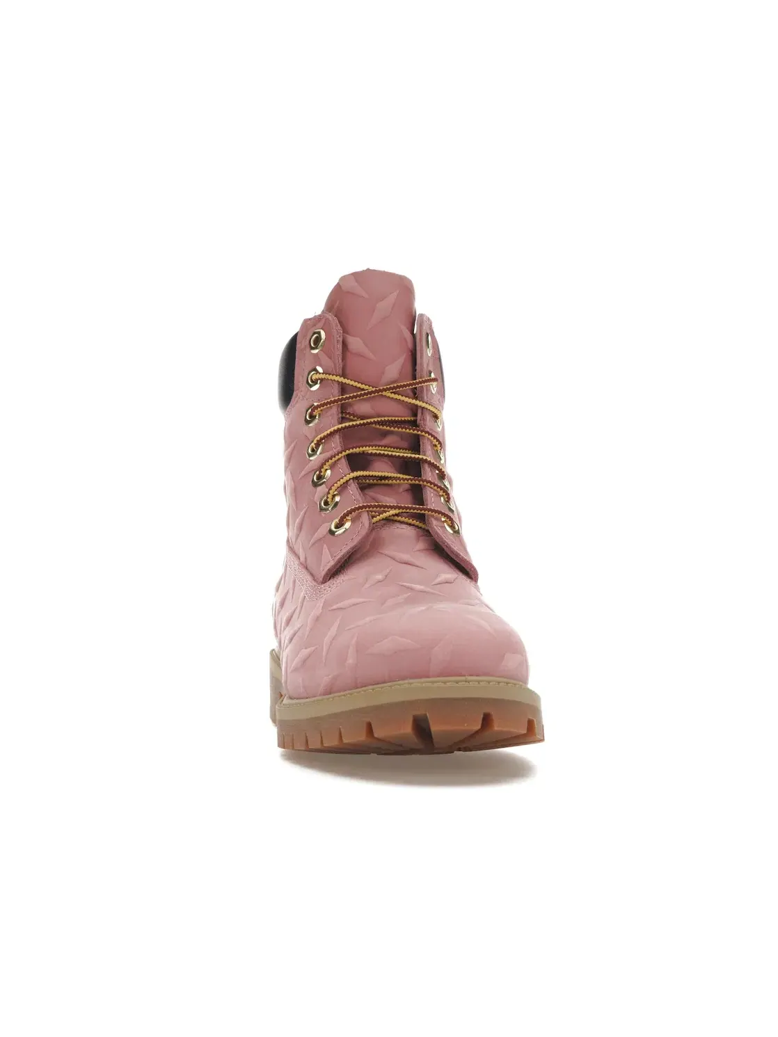Мужские ботинки водонепроницаемые Timberland 6" Premium Waterproof Boot Diamond Plate Pink — изображение 2 из 4, розовый