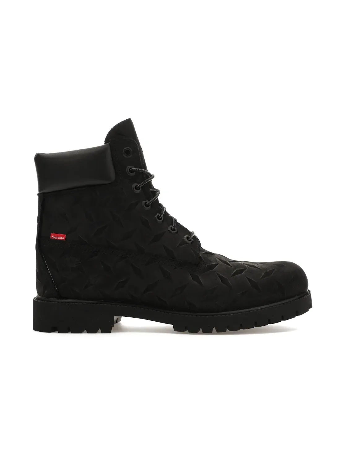 Мужские ботинки водонепроницаемые Timberland 6" Premium Waterproof Boot Supreme Diamond Plate — изображение 1 из 4, черный