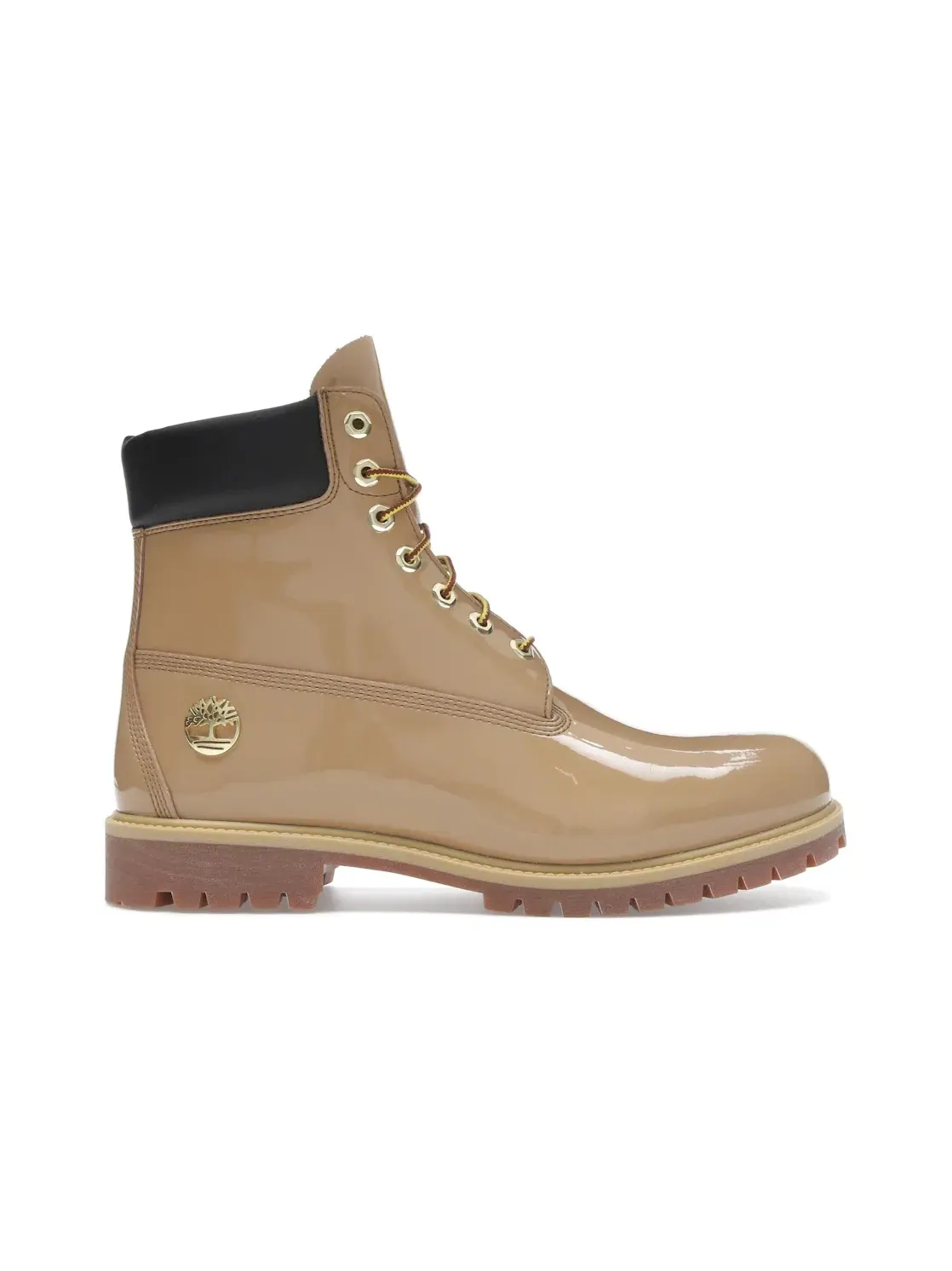 Мужские ботинки водоотталкивающие Timberland 6" Premium Waterproof Patent Boots, Finch/Wheat — изображение 1 из 4