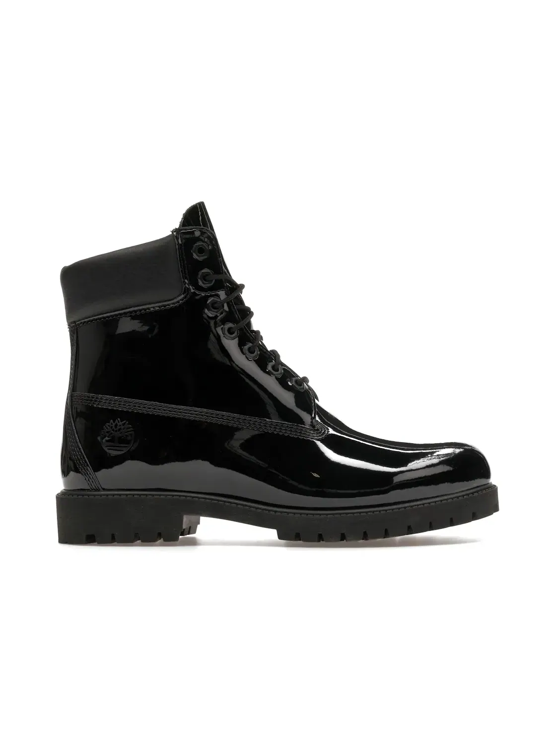 Мужские ботинки водостойкие с глянцевым покрытием Timberland 6" Premium Waterproof Patent Boots — изображение 1 из 4, черный