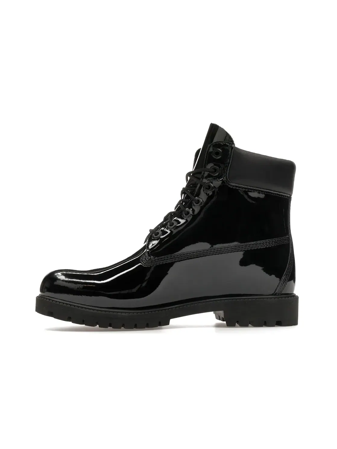 Мужские ботинки водостойкие с глянцевым покрытием Timberland 6" Premium Waterproof Patent Boots — изображение 3 из 4, черный