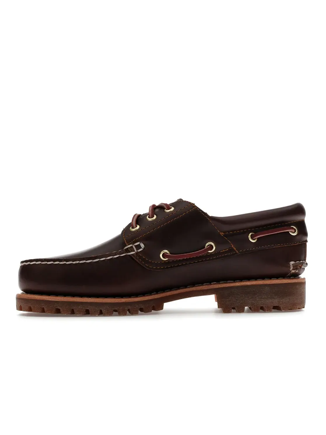 Мужские ботинки с полнозернистой кожи Timberland Authentics 3 Eye Classic Lug — изображение 3 из 4, коричневый