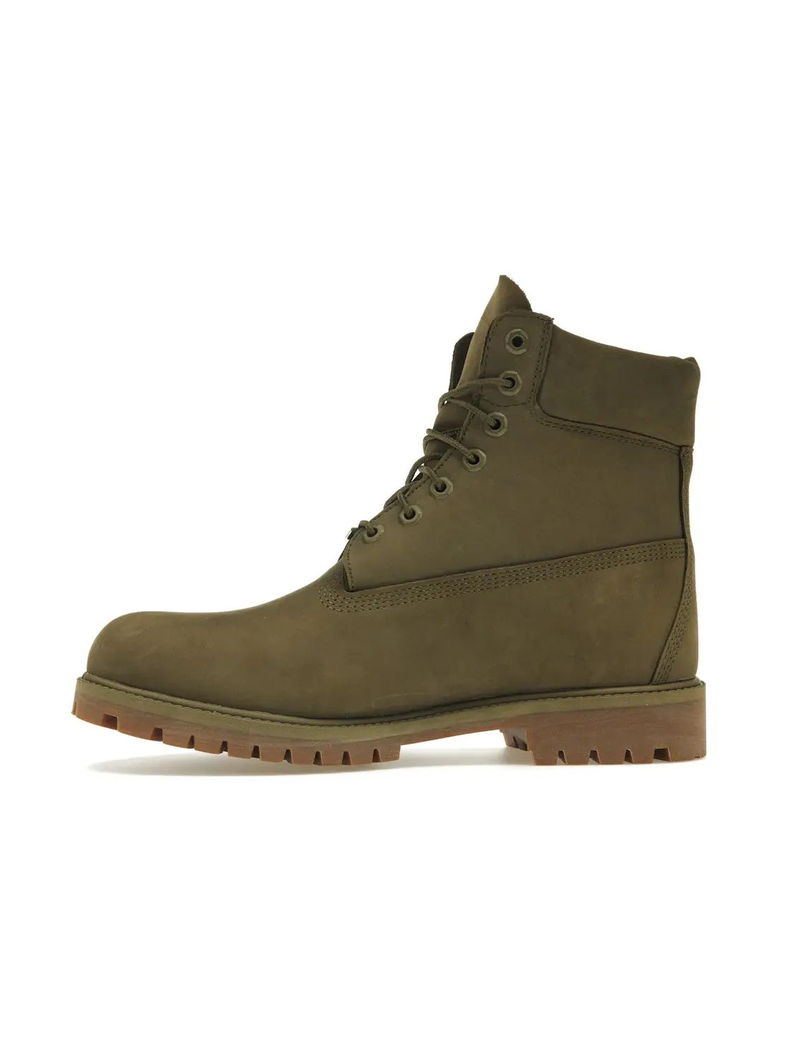 Мужские ботинки водонепроницаемые Timberland 6" Heritage Premium Waterproof Boot — изображение 3 из 4, оливковый