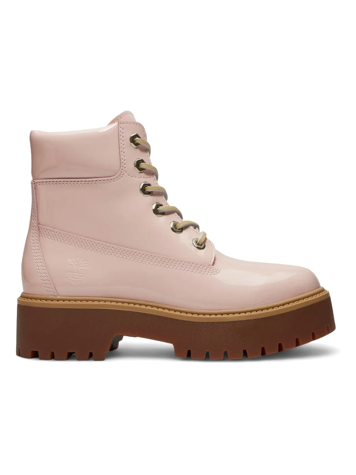 Женский ботинок на платформе Timberland Stone Street 6" Waterproof Platform Boot — изображение 1 из 1, розовый