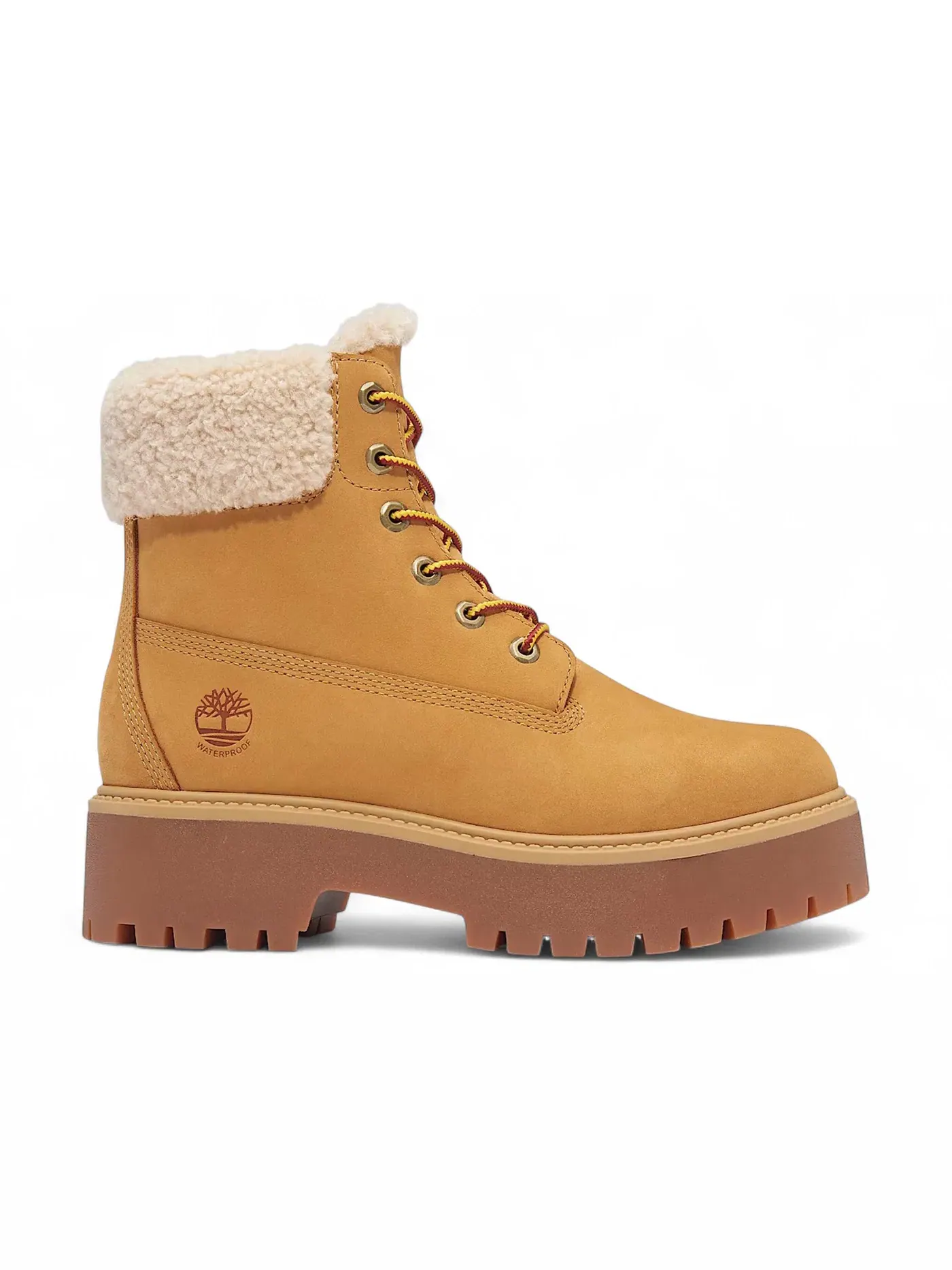 Женские ботинки Timberland Stone Street Warm-Lined Waterproof Platform Boot — изображение 1 из 1, пшеница