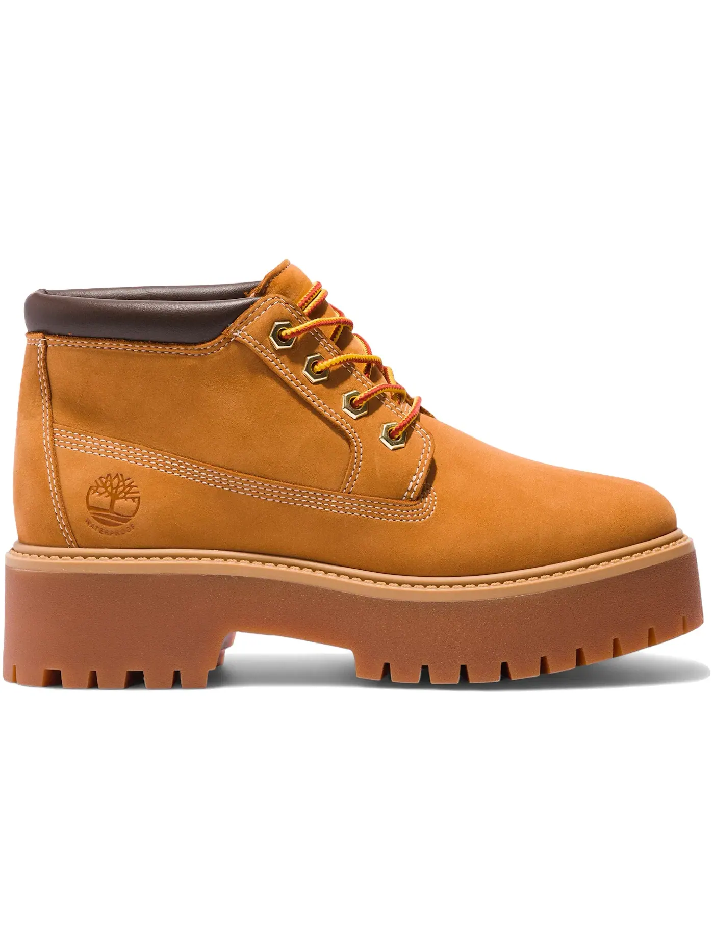 Женские ботинки на платформе Timberland Stone Street Waterproof Platform Boot — изображение 1 из 1, пшеница