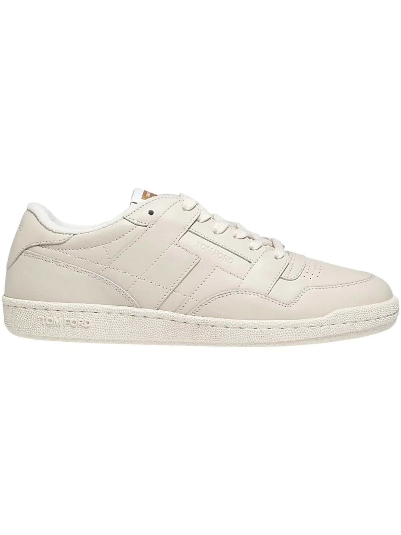Мужские кроссовки с кожаным верхом Tom Ford Jake Sneaker — изображение 1 из 1, слоновая кость