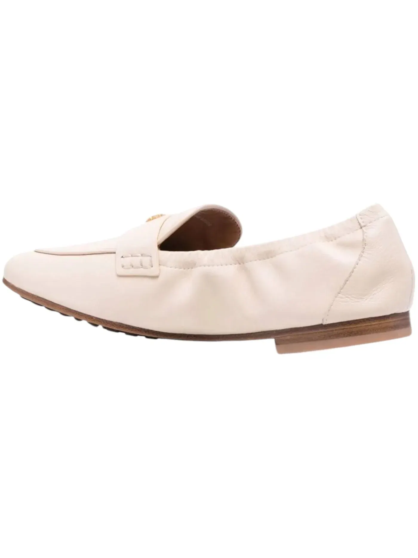 Женские туфли-лодочки без каблука Tory Burch Ballet Loafer — изображение 3 из 3, кремовый
