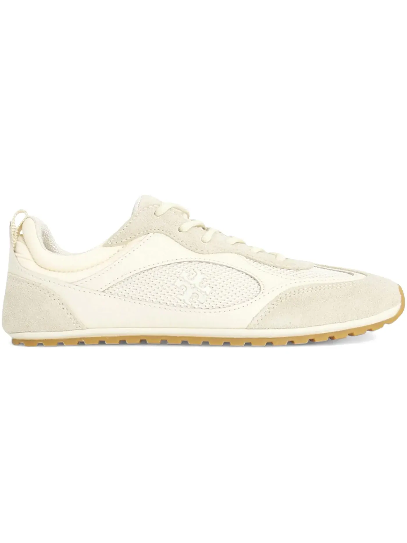 Женские кроссовки без каблука Tory Burch Field Sneakers — изображение 1 из 1, бежевый