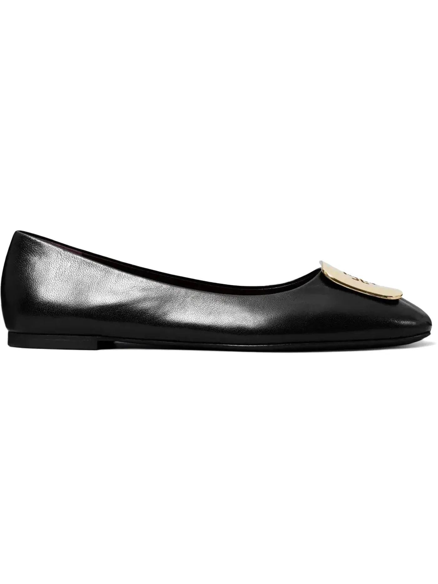Женские балетки с круглым мысом Georgia Tory Burch — изображение 1 из 1, черный